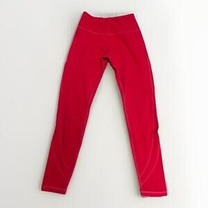 Alphalete Womens Medium Coral Leggings Athletic Gym Workout Training